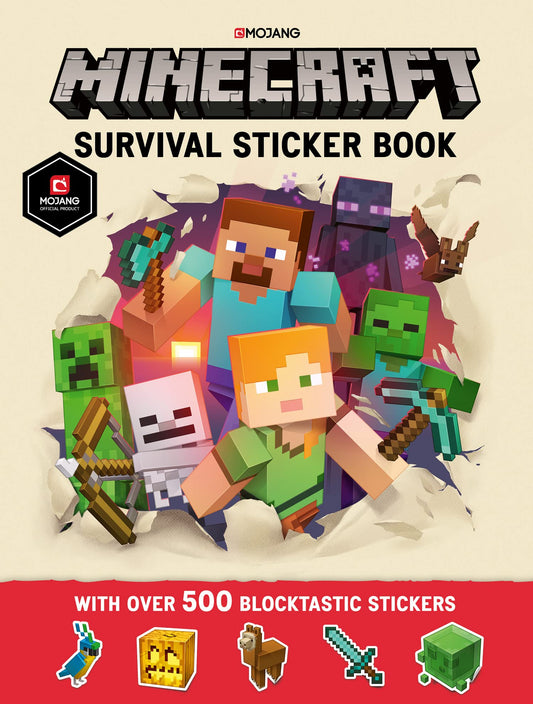 Minecraft Survival Sticker Book by Mojang Ab (Author) book cover