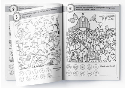 Lots to Spot On The Farm: Search, Find and Color Activity Book