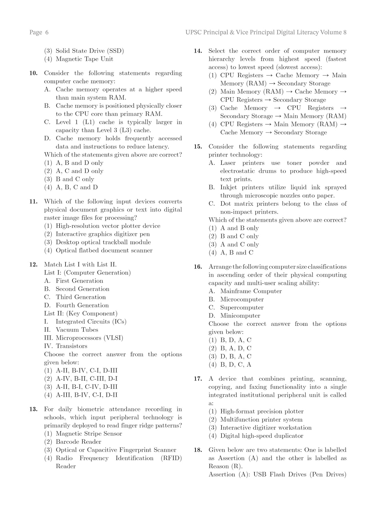 UPSC Principal / Vice Principal Volume 8 Digital Literacy Chapterwise MCQ Bank 2026 | 3000+ MCQs | As per Latest UPSC Syllabus
