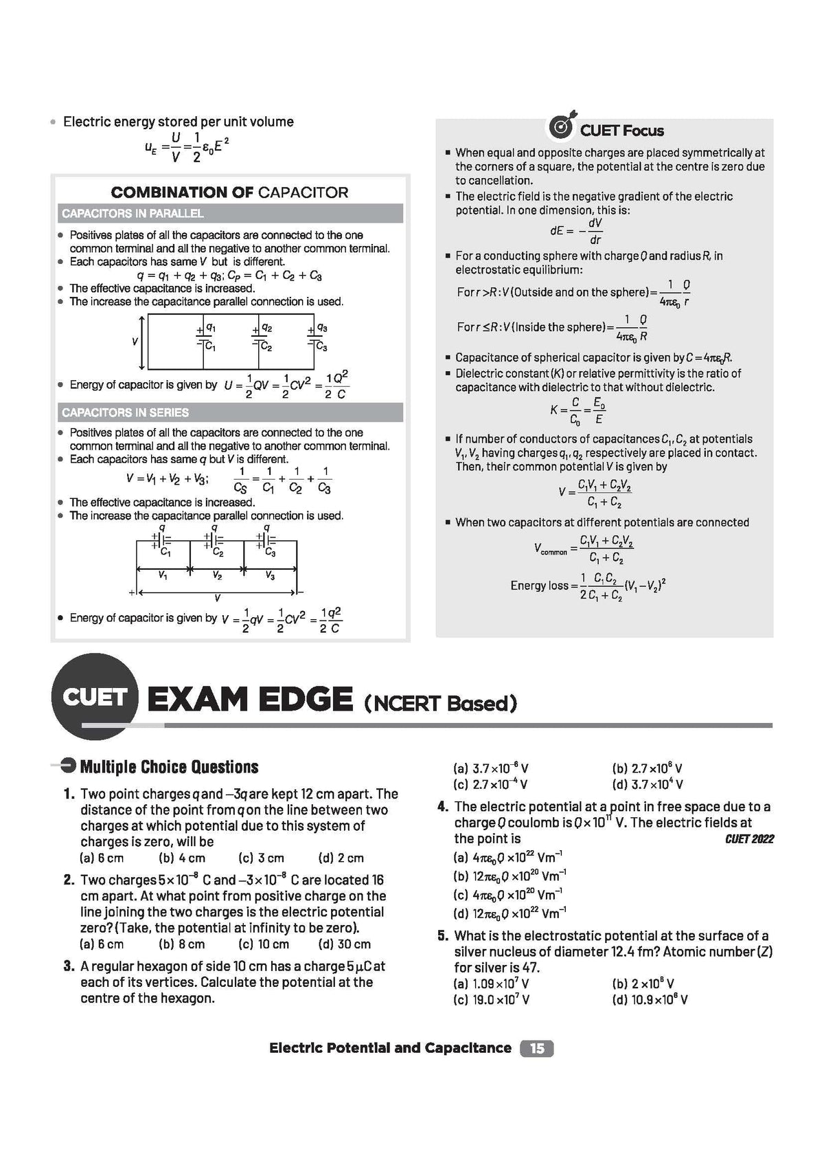 Arihant CUET UG 2026 Physics Chapterwise Notes & Question Bank | Based on NTA Test Pattern | 1000+ NCERT-Based MCQs, Mind Maps, Flash Cards & Quick ... 2025 Solved Paper & Online Digital Support