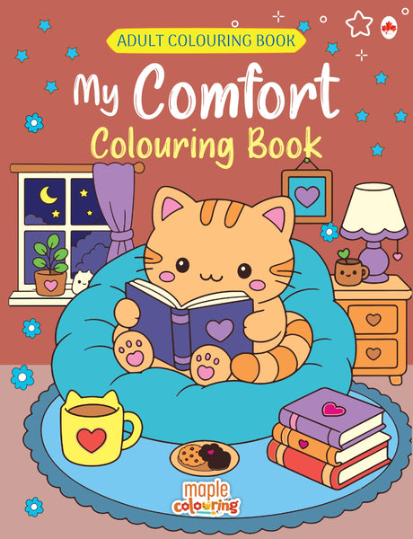 My Comfort Colouring Book - Colouring Activity Book - Stress Relief Colouring Book for Adults - Adult Colouring Book