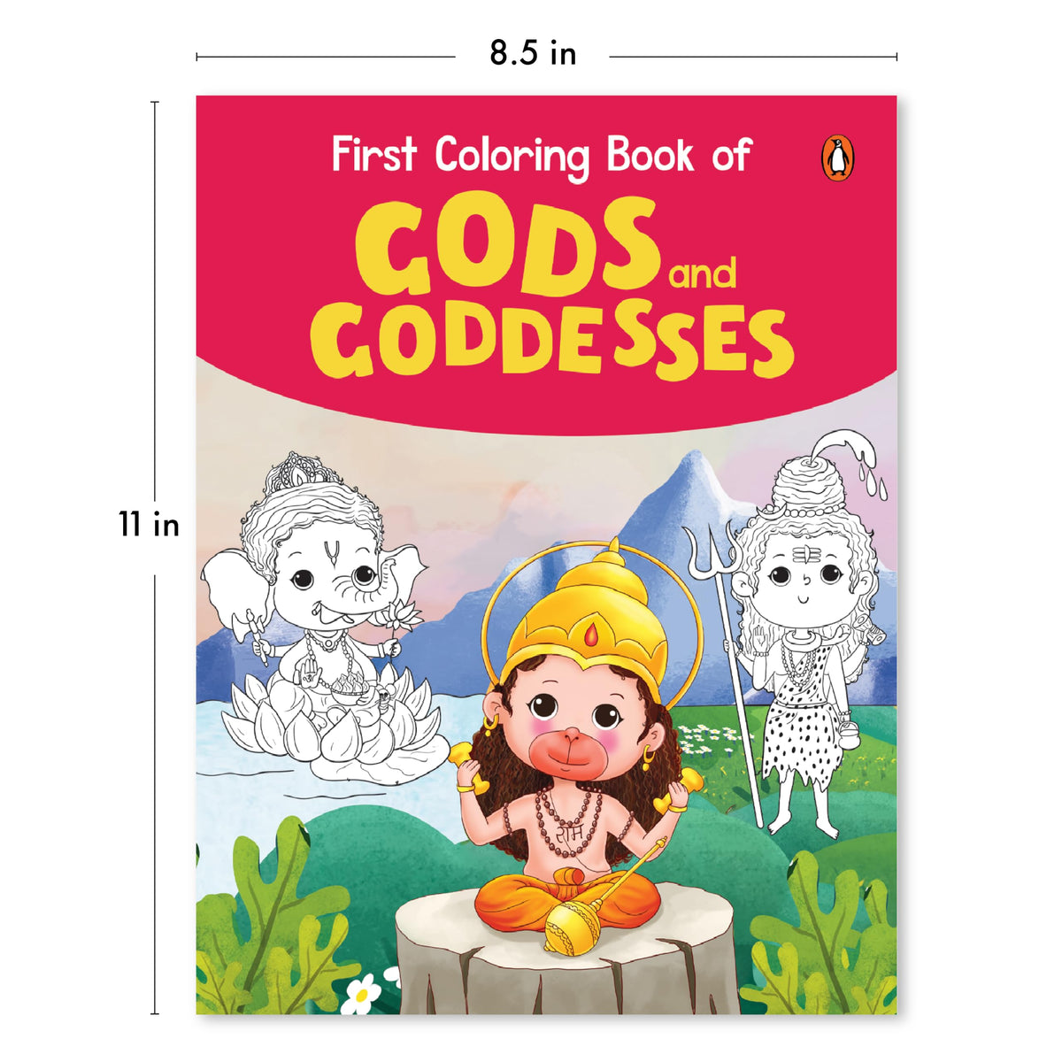 First Coloring Book of Gods & Goddesses: Captivating Copy Coloring book of Hindu Gods and Goddesses | Book for 3+ [Select Learning]