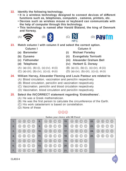 MTG International General Knowledge Olympiad (IGKO) Workbook Class 4 - Chapter-wise MCQs with Achievers Section - SOF Olympiad Books For 2026-27 Exam