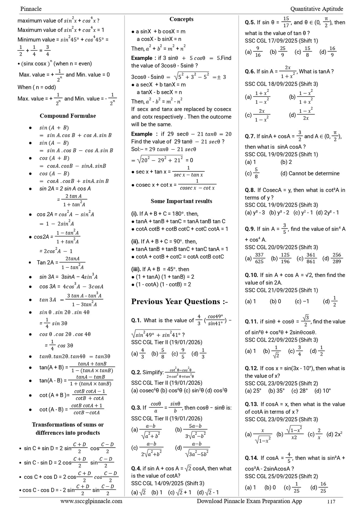 SSC CGL 2026 – 27 Ultimate Guide for Tier 1 & Tier 2 | 10 Years Chapterwise Previous Year Solved Papers ( 2016 – 2026 ) | 3600+ MCQs | Latest Eduquity + TCS Pattern | 2nd Edition