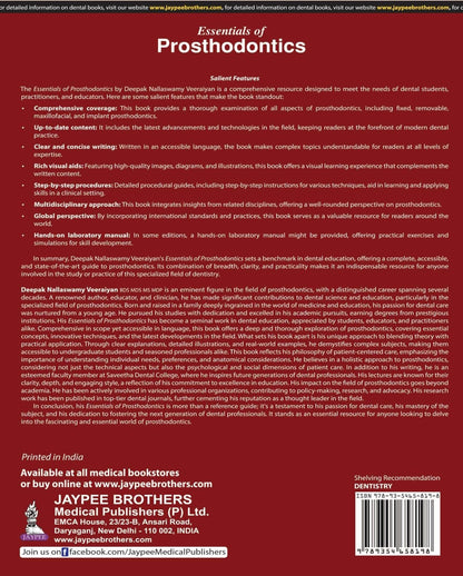 ESSENTIALS OF PROSTHODONTICS