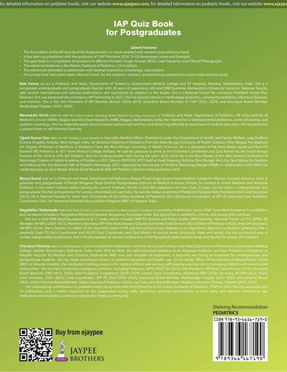 IAP Quiz Book for Postgraduates: Pediatrics MCQs, Case Scenarios and Clinical Photo Questions for MD/DNB Residents | Nelson-Referenced Answers for University, DNB Exams and OSCE: 1
