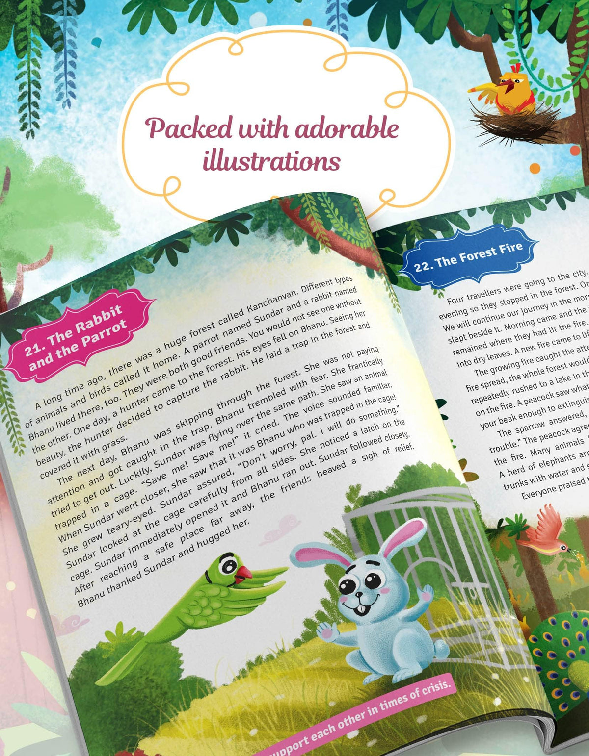 101 Panchatantra Stories in English for Children ( Colourful Illustrated ) | Bedtime Short Story Book for Kids | Panchtantra Classic Tales for 3 to 10 Years Old | Traditional Moral Stories