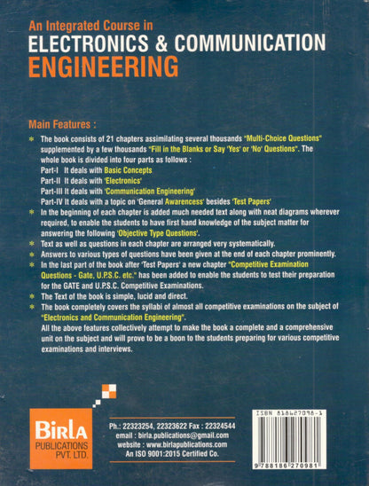 R. K. Rajput - An Integrated Course in Electronics & Communication Engineering - with Several Thousands Objective Type Questions with Answers - Birla Publication