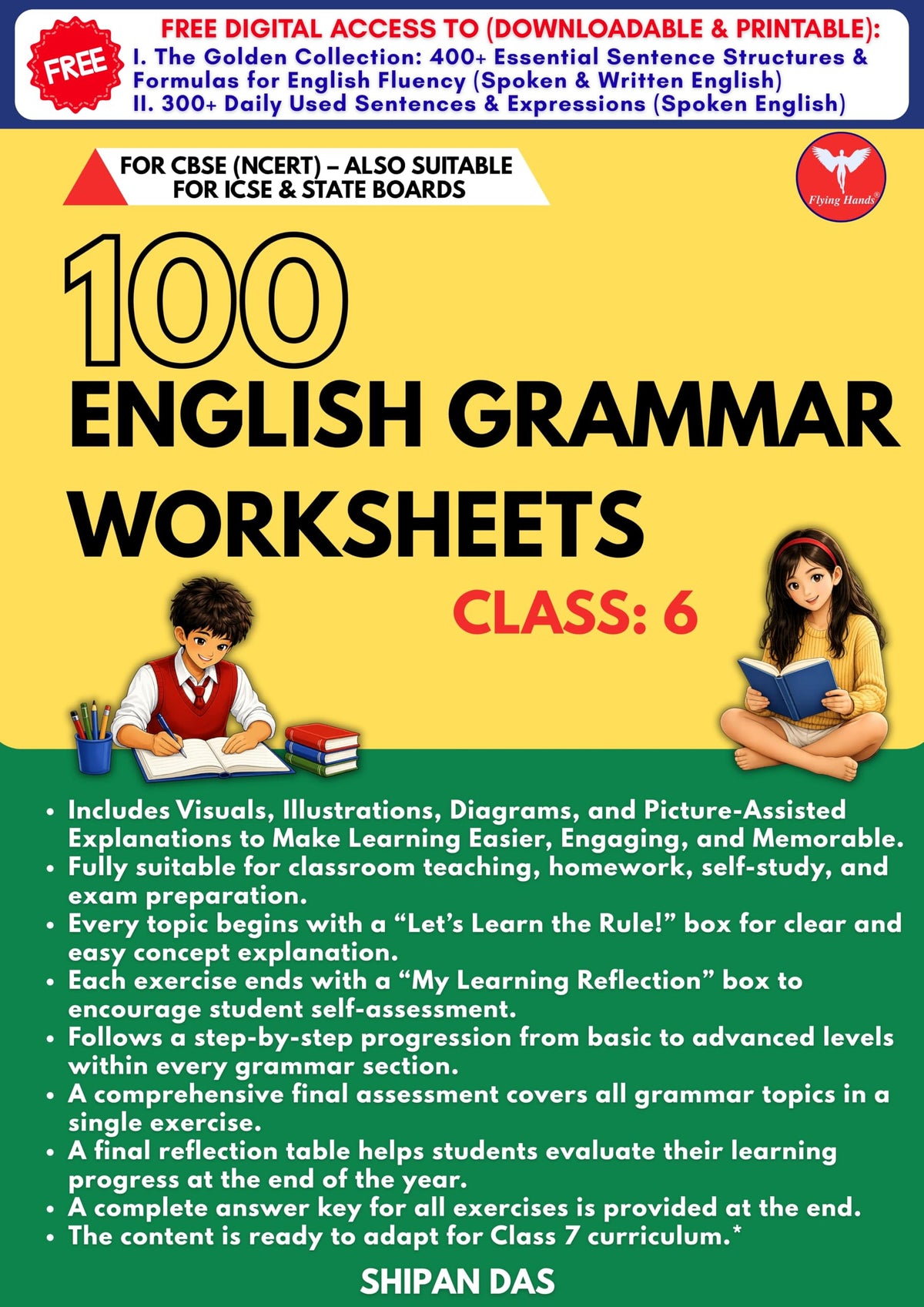 100 English Grammar Worksheets for Class 6
