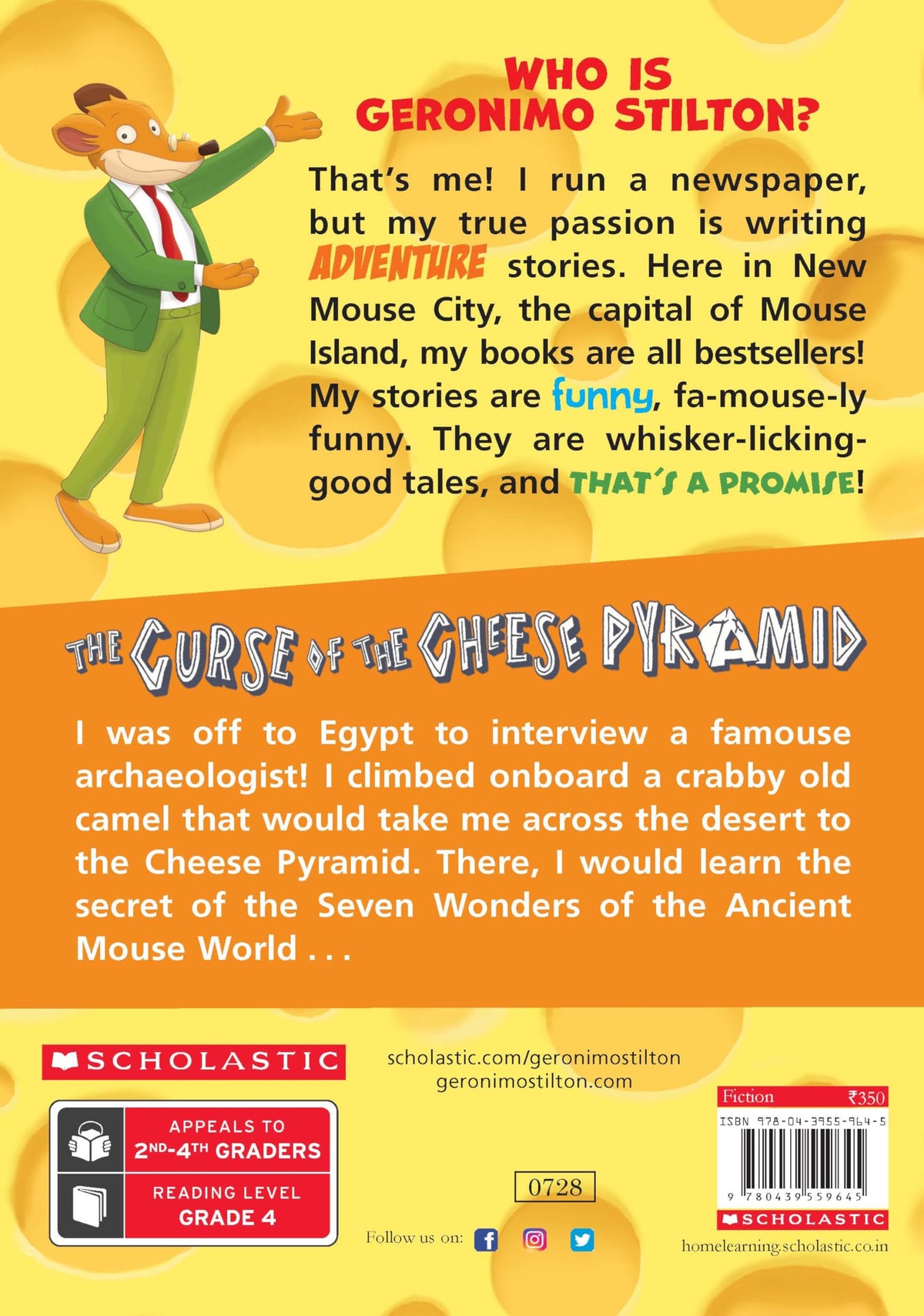 GERONIMO STILTON #02 THE CURSE OF THE CHEESE PYRAMID: Volume 2
