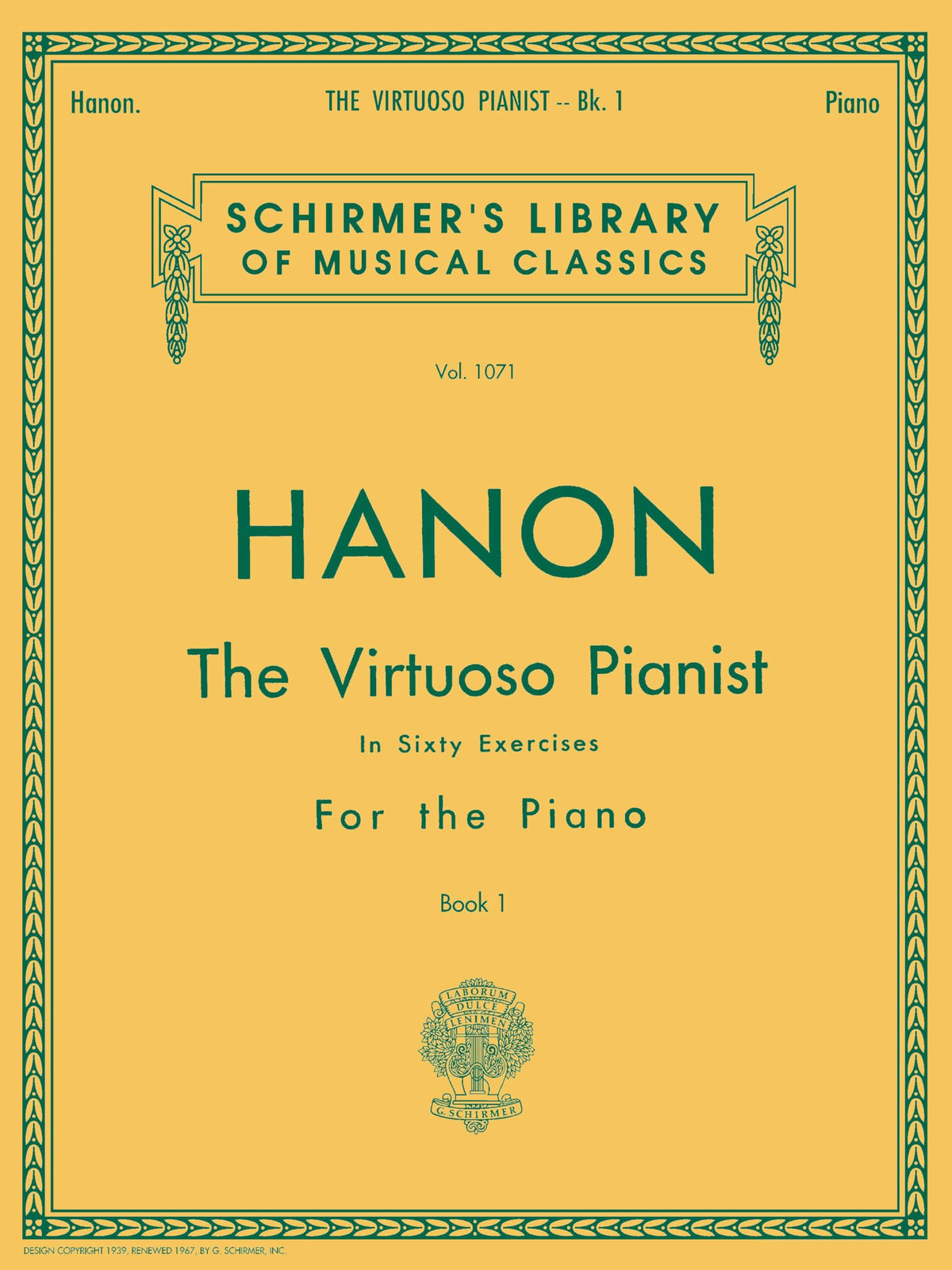 Virtuoso Pianist in 60 Exercises - Book 1