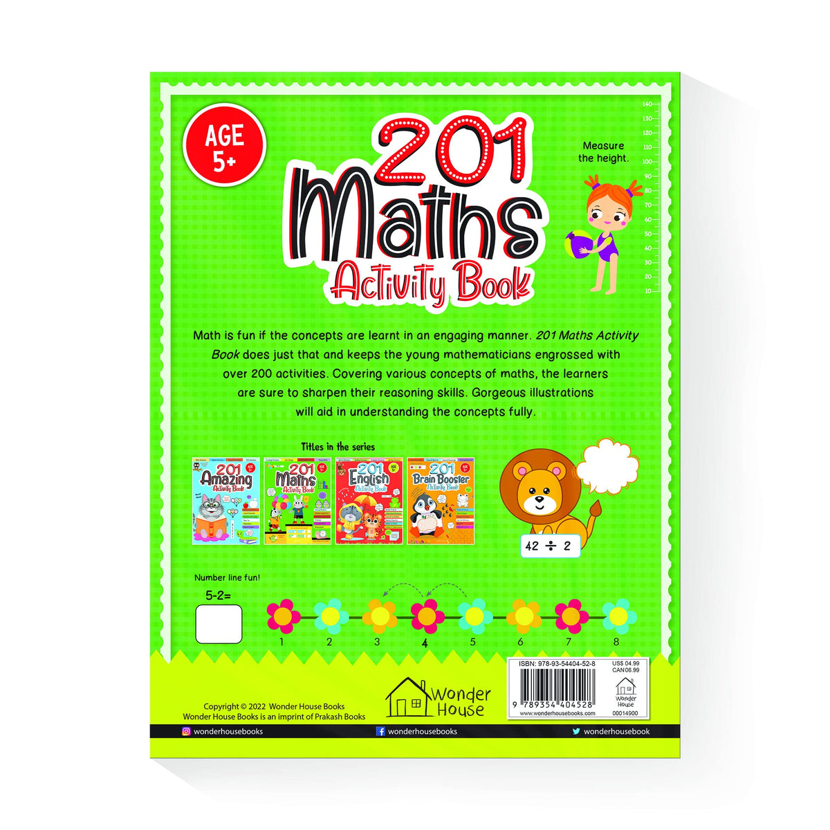 201 Maths Activity Book: Fun Activities and Practice Sheets | Learn Counting, Addition & Subtraction | Ages 4–7 | 3 Hours of Interactive Learning