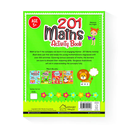 201 Maths Activity Book: Fun Activities and Practice Sheets | Learn Counting, Addition & Subtraction | Ages 4–7 | 3 Hours of Interactive Learning