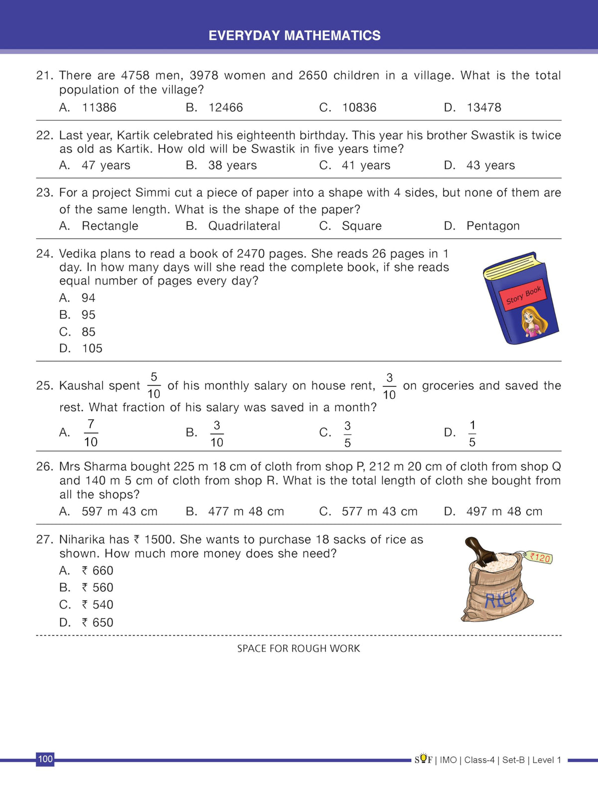 MTG IMO Olympiad 10 Previous Years Papers Class 4 Mathematics (2025-2021 Set A & B) - Model Test Papers with 24 Sample OMR Sheets | PYQ Book For SOF Olympiad 2026-27 Exam