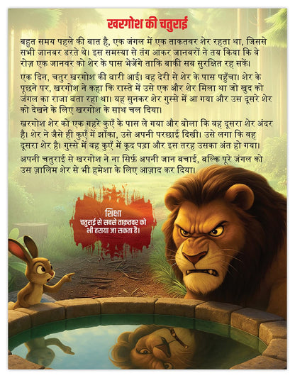 Panchtantra Ki Kahaniyan Hindi | 101 Panchatantra Story Books in Hindi for Kids (Hardback) | Premium Quality Moral Story Book by Pandit Vishnu Sharma | Two Brothers Publications