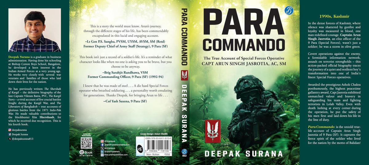 Para Commando: The true account of a Special Forces Operative, Capt Arun Singh Jasrotia ? Real-Life Story of a Brave Para Special Forces Officer
