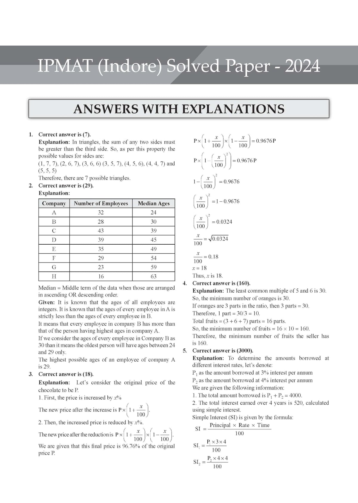 Oswaal IPMAT 21 Previous Years' Solved Papers (2019–2026) | Latest 2026 Solved Papers | 2100+ Questions with Detailed Solutions | IPMAT Indore, Rohtak & JIPMAT | Trend Analysis (2022–2026)