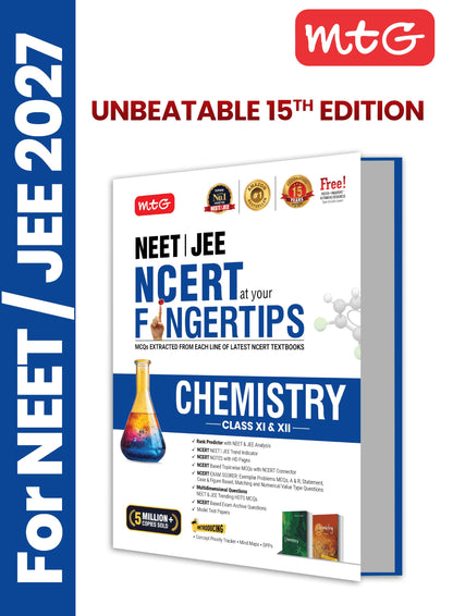MTG NCERT at your FINGERTIPS Chemistry For NEET & JEE Exam 2026-2027 | NCERT Exam Scorer, Concept Priority Tracker, HOTS MCQs, Mind Maps & DPP with HD ... Edition (Based on NEET/JEE Latest Pattern)