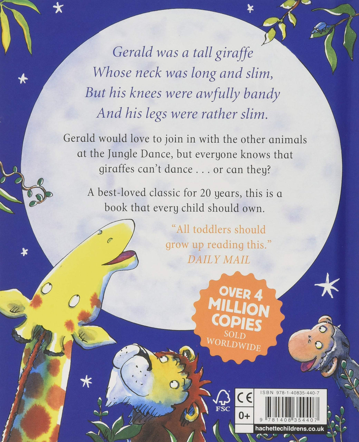 GIRAFFES CAN'T DANCE CASED BOARD BOOK