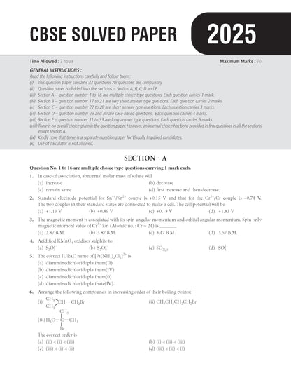 MTG CBSE Class 12 Chapterwise Question Bank Chemistry For 2027 Board Exam | Based on Latest CBSE Syllabus with 1500+ Questions