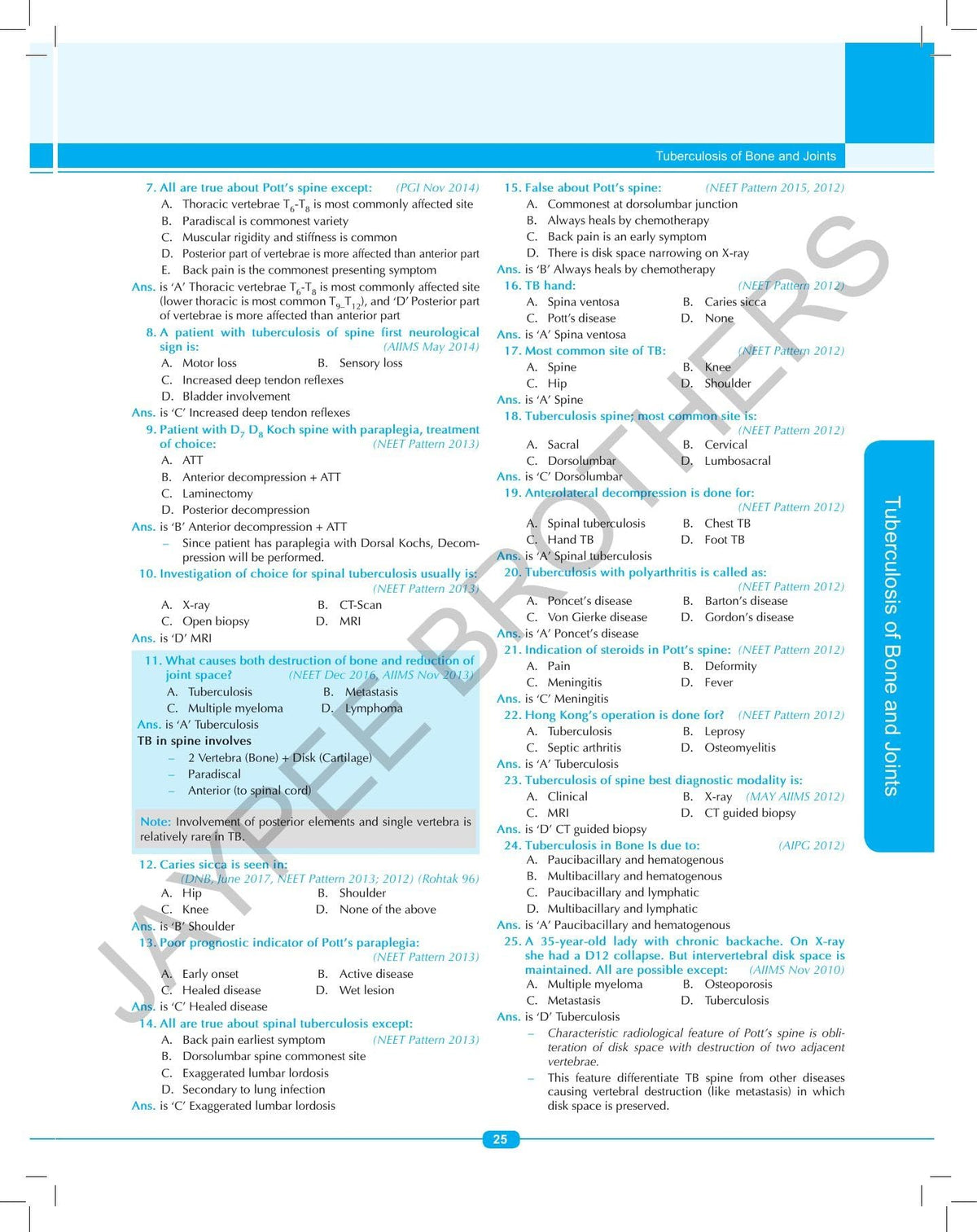 Orthopedics Quick Review (OPQR)