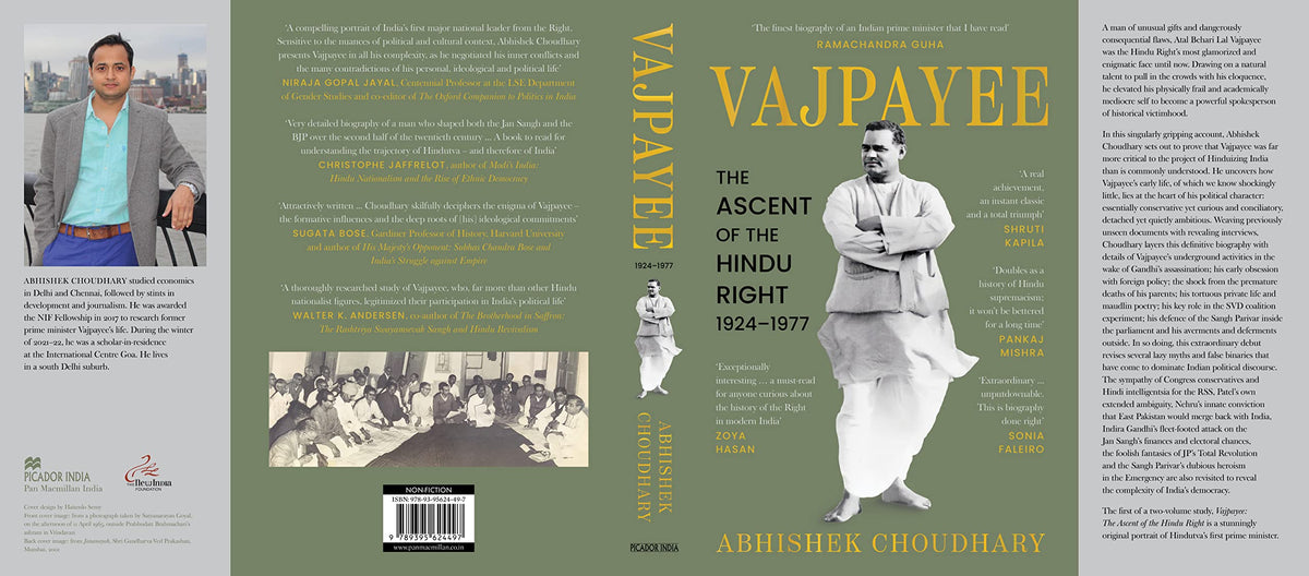 Vajpayee: The Ascent of the Hindu Right, 1924–1977 (Winner of the 2023 Tata Literature Live! First Book Award)
