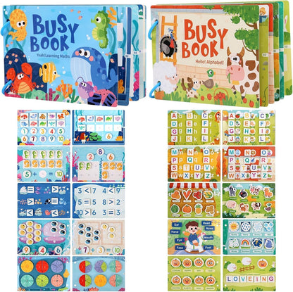 SHNMN Busy Book | Preschool Busy for Toddlers Kids/Children Activities | Quiet Book Alphabets, Animal, Shapes Learning | Kids Age 3-5 Years: 1 (Alphabet,Animal,Learning,Elementary Book)