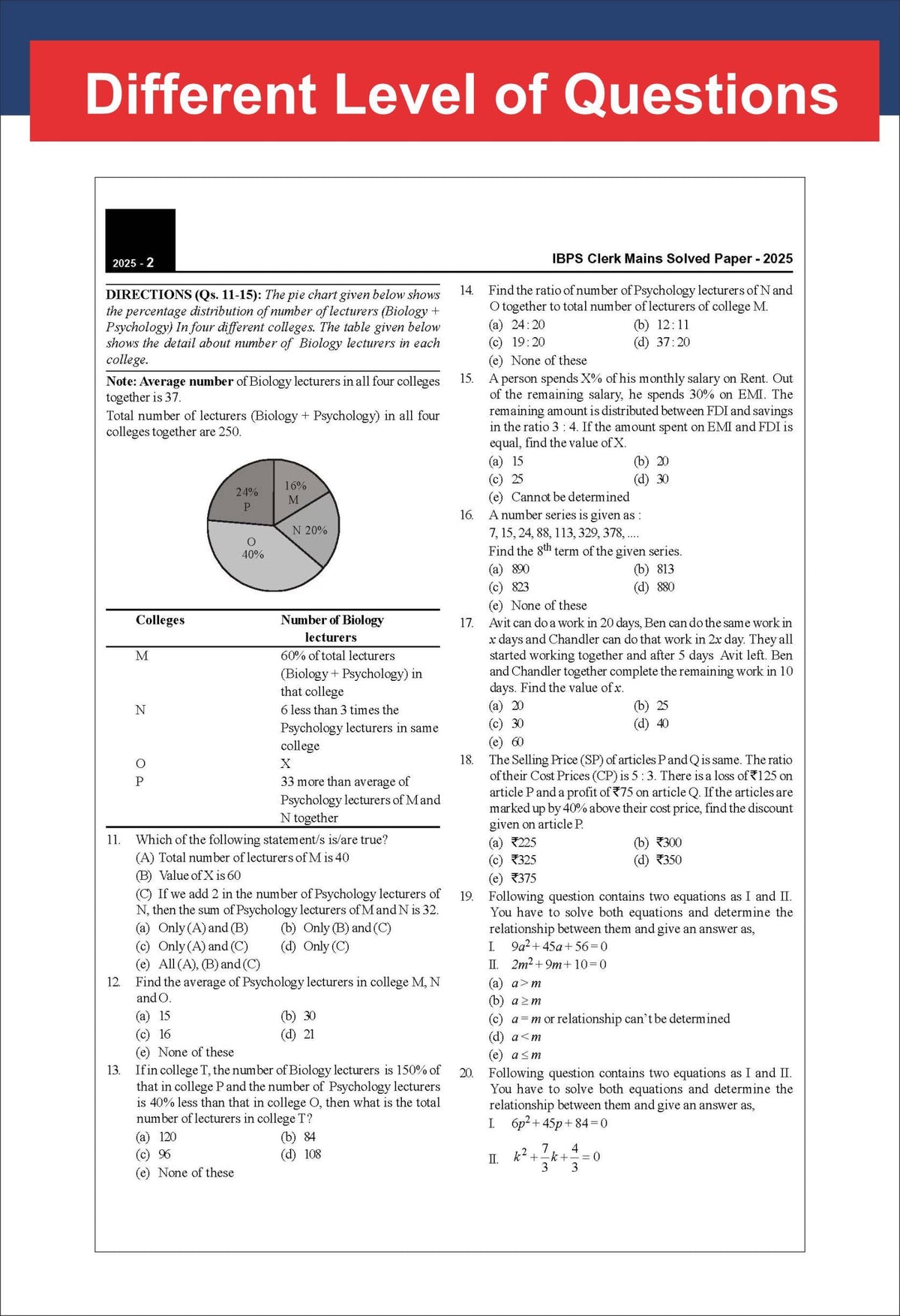 Disha 26 Year-wise IBPS Clerk Preliminary & Main Exams Previous Year Solved Papers (2025 - 2011) 8th Edition