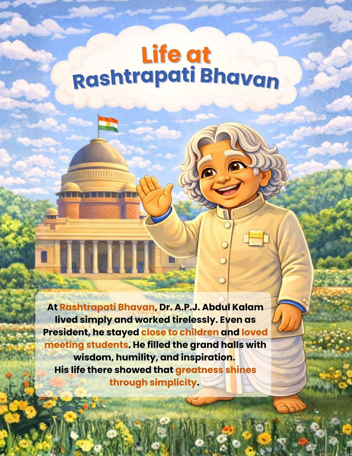 Dr A.P.J. Abdul Kalam for Kids – Inspiring Illustrated Biography Book for Children | Motivational Stories, STEM Learning & Moral Values | Early Educational Gift Book | English Edition