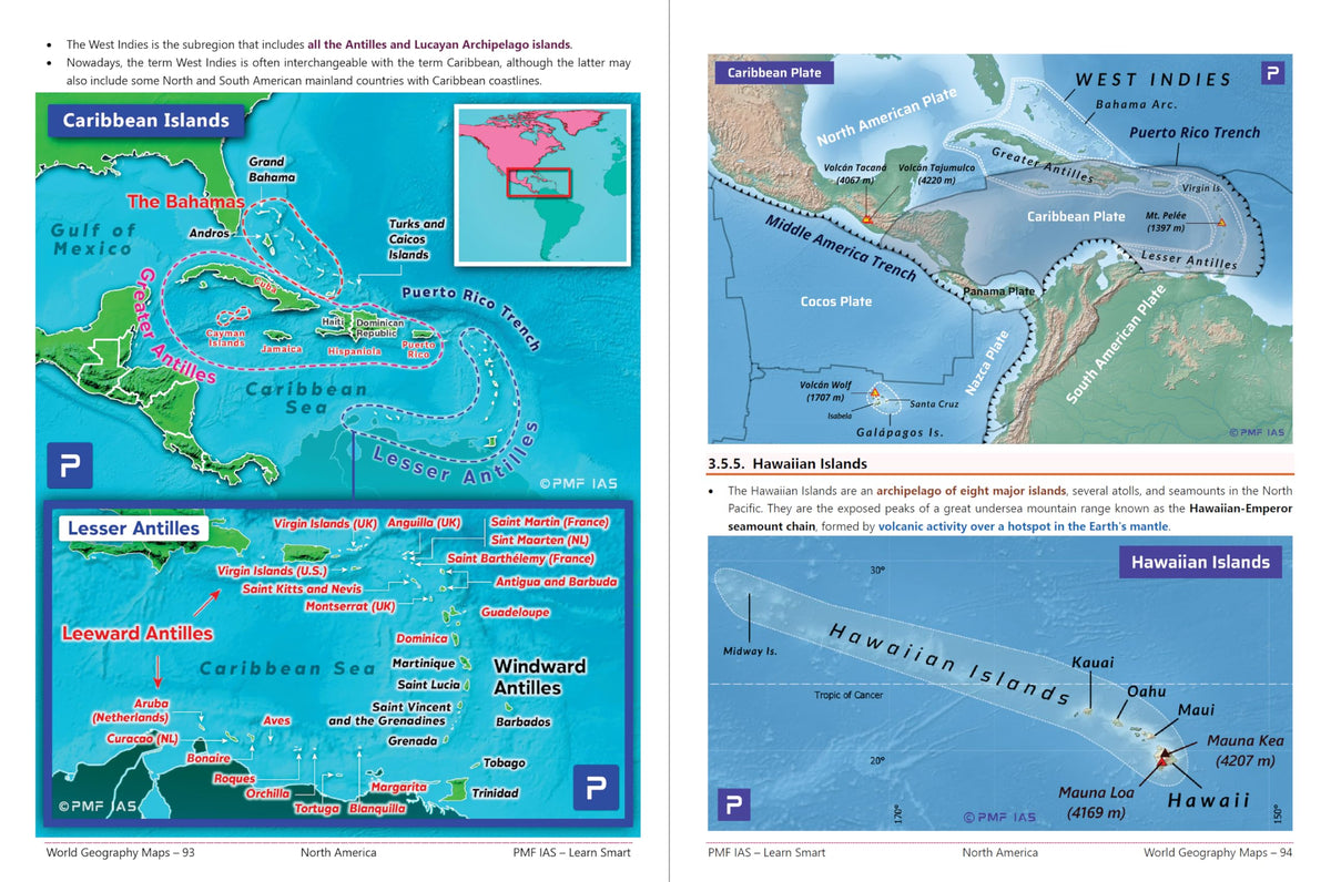PMF IAS World Geography Through Maps for UPSC, State PCS and Other Competitive Exams
