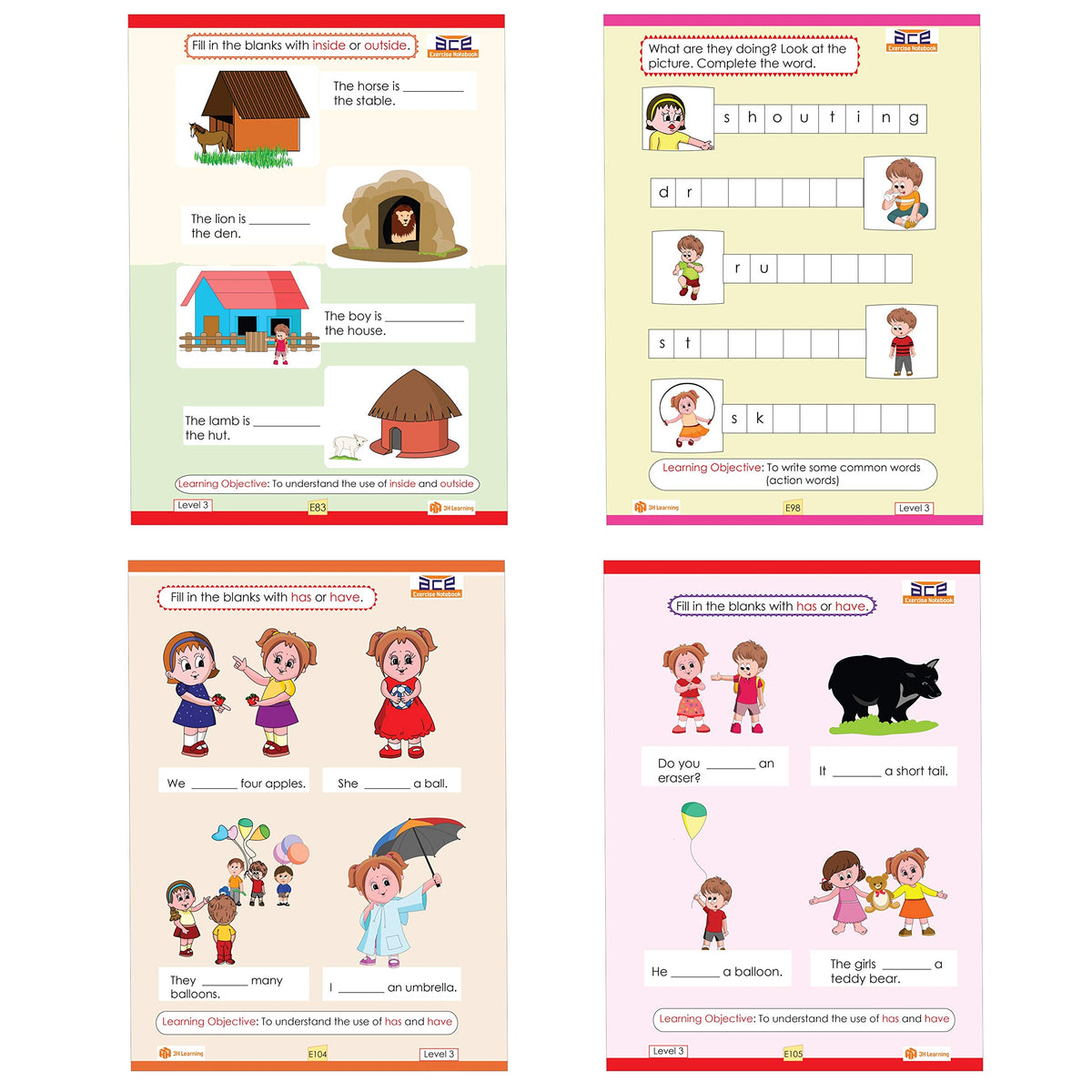 UKG Kids 284 Page 3 CBSE Books Early Learning Activity Skill Worksheets All in One English Maths GK / EVS Fun Coloring Pre School KG 2 Montessori 4-6 Yrs Upper Kindergarten Children Workbooks Kit set