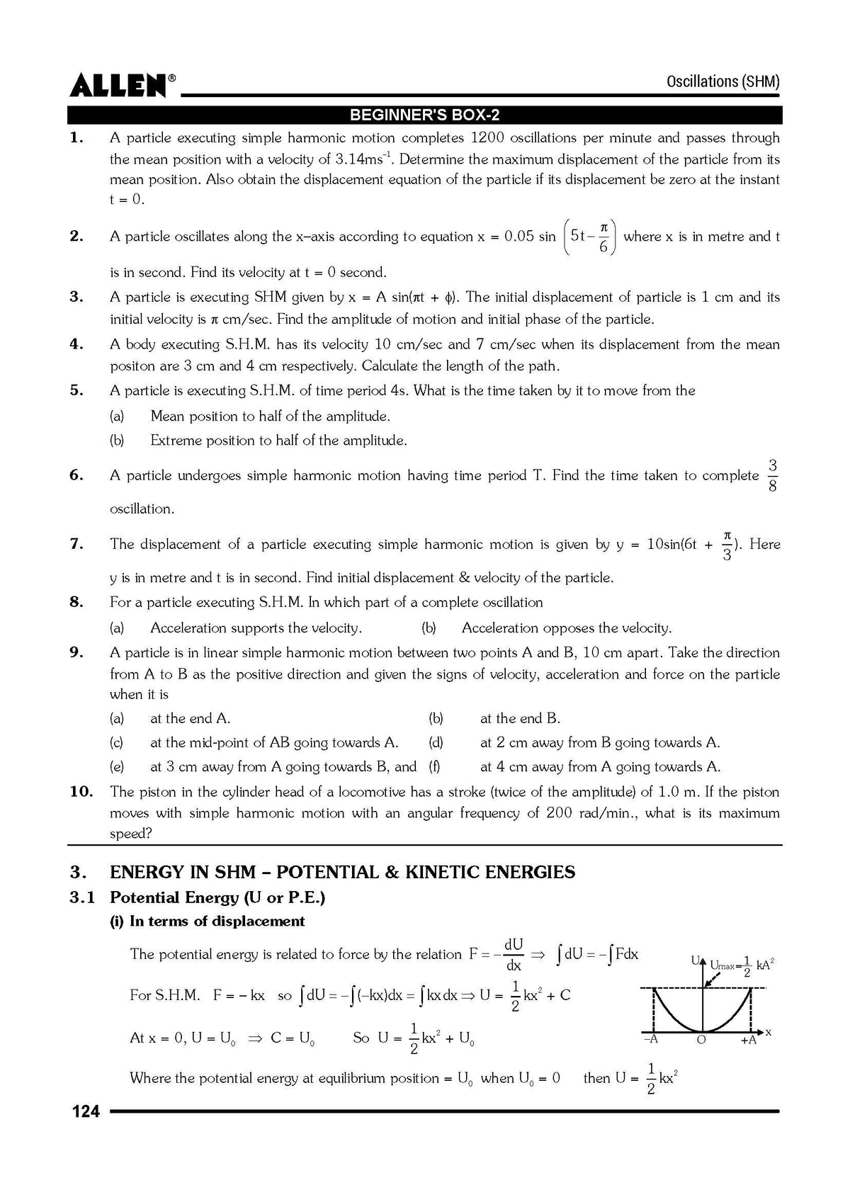 ALLEN PHYSICS NEET-UG Study Material Package for 11th, 12th & 12th Passed with Solutions (Set of 8 Modules) in English