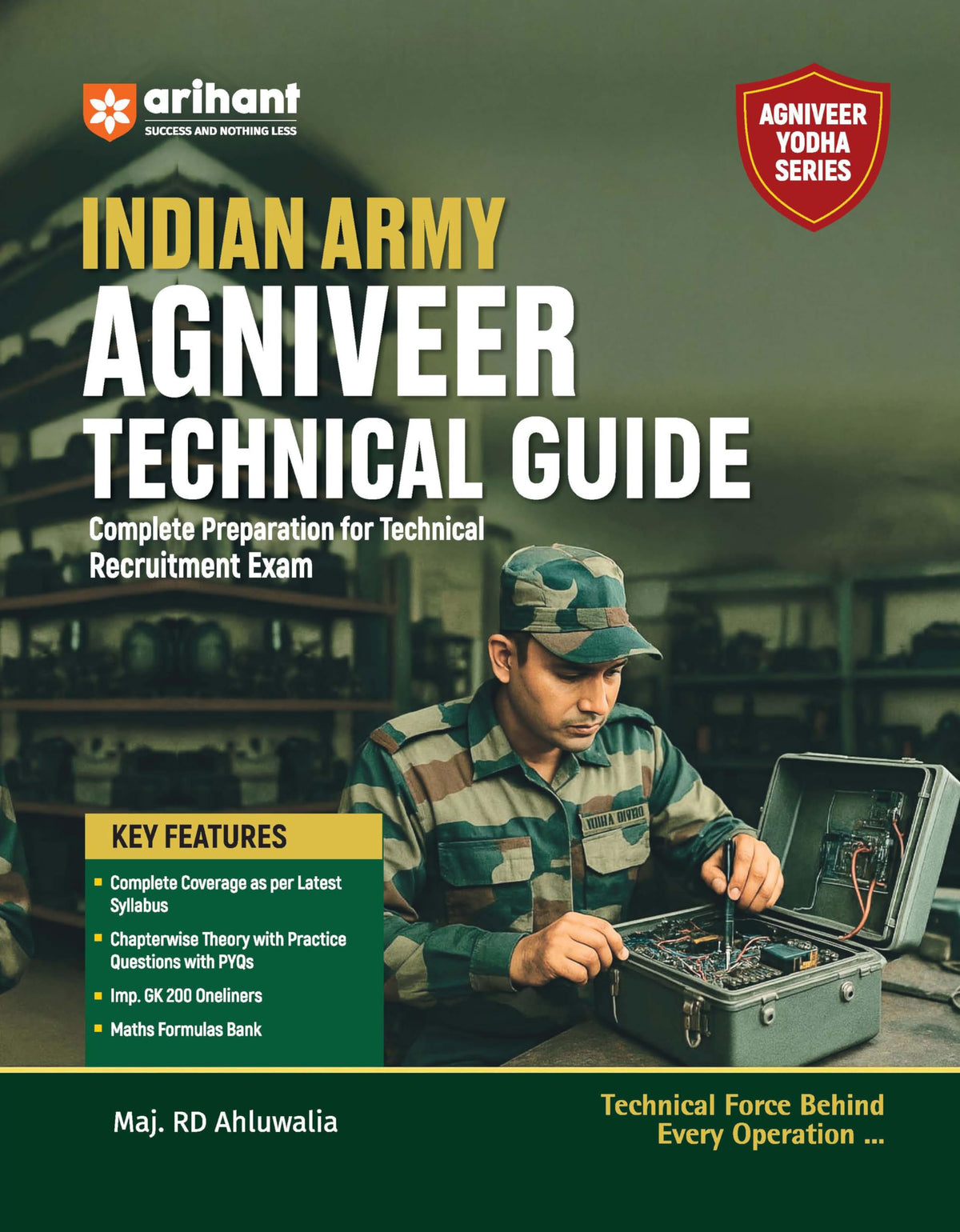 Arihant Indian Army Agniveer Technical Recruitment Exam | Complete Syllabus Coverage, Chapterwise PYQs, Maths Formulas | English Medium