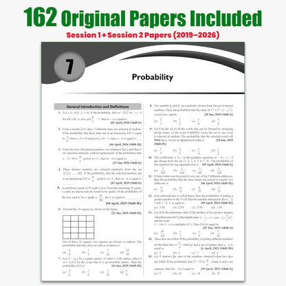 PW JEE Main 8 Years (2019 - 2026) PYQs Mathematics Chapterwise and Topicwise | All 162 Sets Previous Years Solved Papers For JEE Main 2027 Exams | Concentrate on Relevance