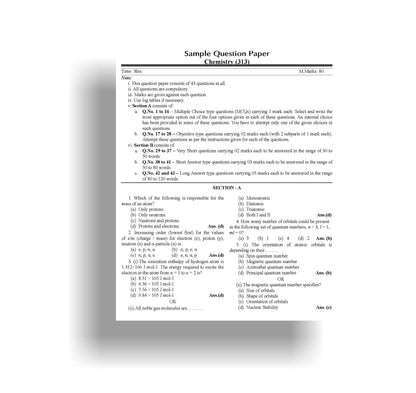 TOP NIOS 313 Class 12 Chemistry Guide (Includes Objective Type MCQs) | Updated with Latest Syllabus & Exam Pattern as per NIOS Latest Notification