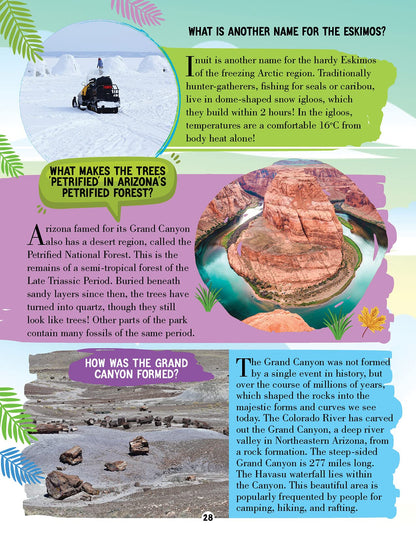 Amazing Places Encyclopedia for Children Age 5–15 Years | Illustrated Geography Book with Fun Facts, Trivia Questions & Answers | Learn About Famous Landmarks, Natural Wonders, Countries, Continents, Oceans & World Monuments