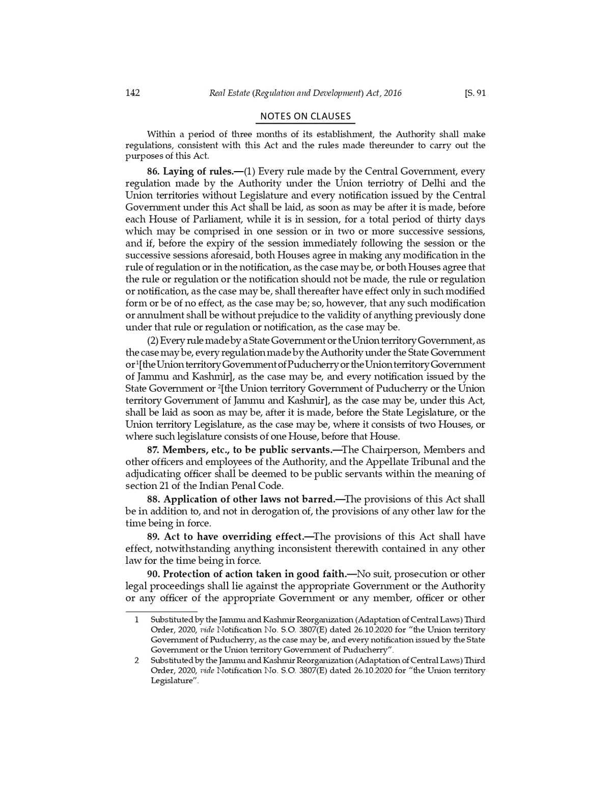 Lawmann's Real Estate (Regulation and Development) Act, 2016 | Bare Act with Comments
