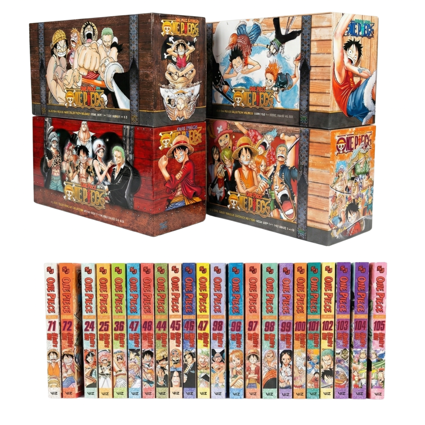 One Piece Volumes 1 - 105 Complete Manga Box Set | Full Series Collection by Eiichiro Oda