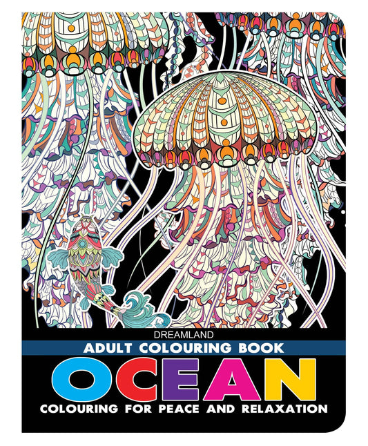 Ocean Adult Colouring Book for Peace & Relaxation | Underwater Scenes, Sea Creatures, and Marine Magic for Mindful Creativity and Stress Relief