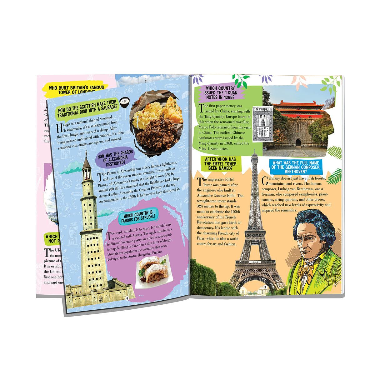 Amazing Places Encyclopedia for Children Age 5–15 Years | Illustrated Geography Book with Fun Facts, Trivia Questions & Answers | Learn About Famous Landmarks, Natural Wonders, Countries, Continents, Oceans & World Monuments