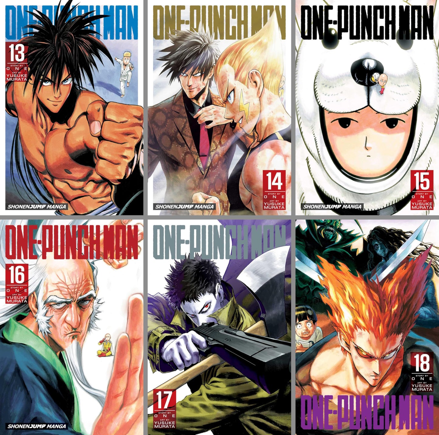One-Punch Man Series Vol. 1–32 Complete Manga Collection by ONE (32 Books)