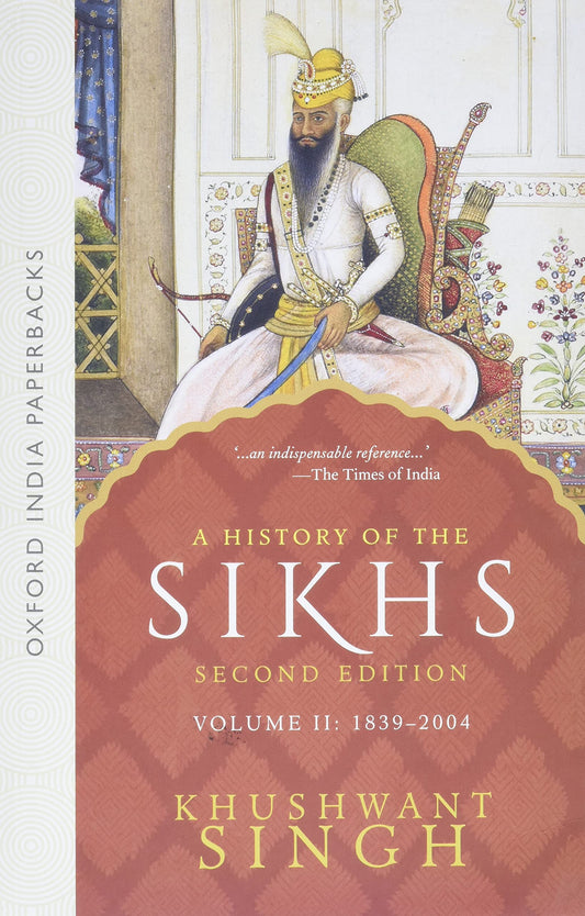 A HISTORY OF THE SIKHS VOL 2(2ED EDITION) (OIP) by Khushwant Singh book cover