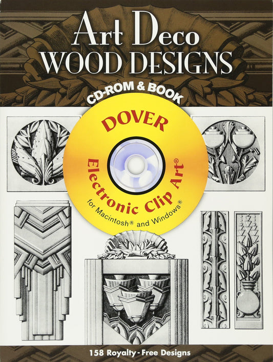 ART DECO WOOD DESIGNS CD-ROM AND BOOK book cover