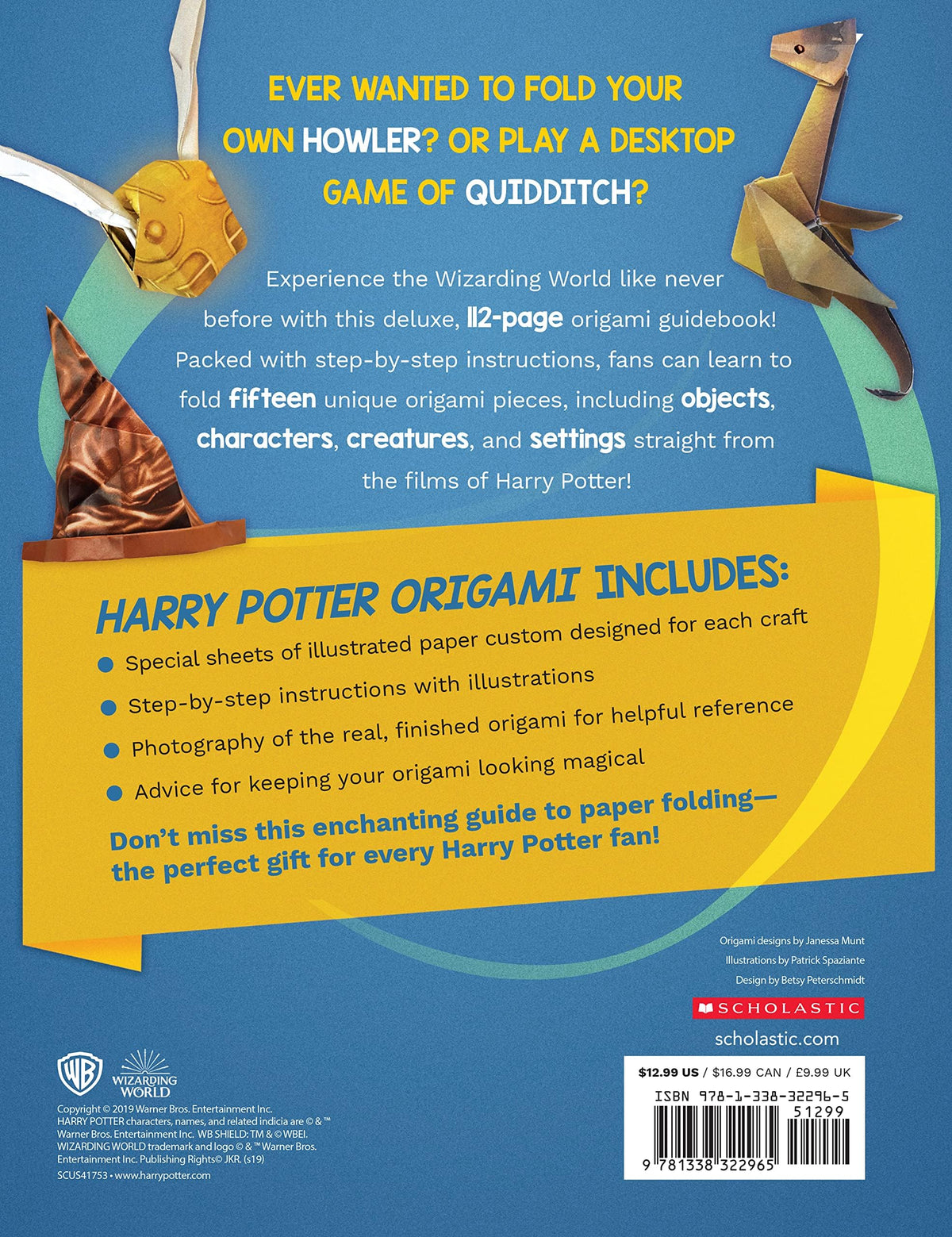 Harry Potter Origami: Fifteen Paper-Folding Projects Straight from the Wizarding World! (Harry Potter)