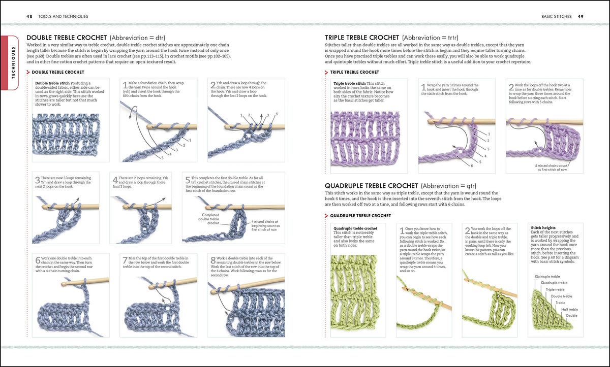 The Crochet Book: Over 130 techniques and stitches