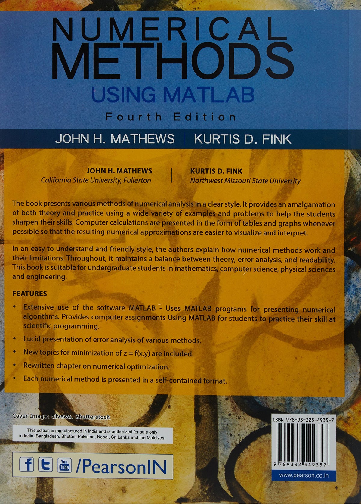 Numerical Methods Using Matlab 4e
