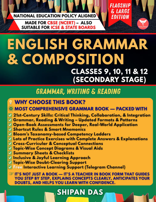 English Grammar and Composition for Class 9, 10, 11 and 12