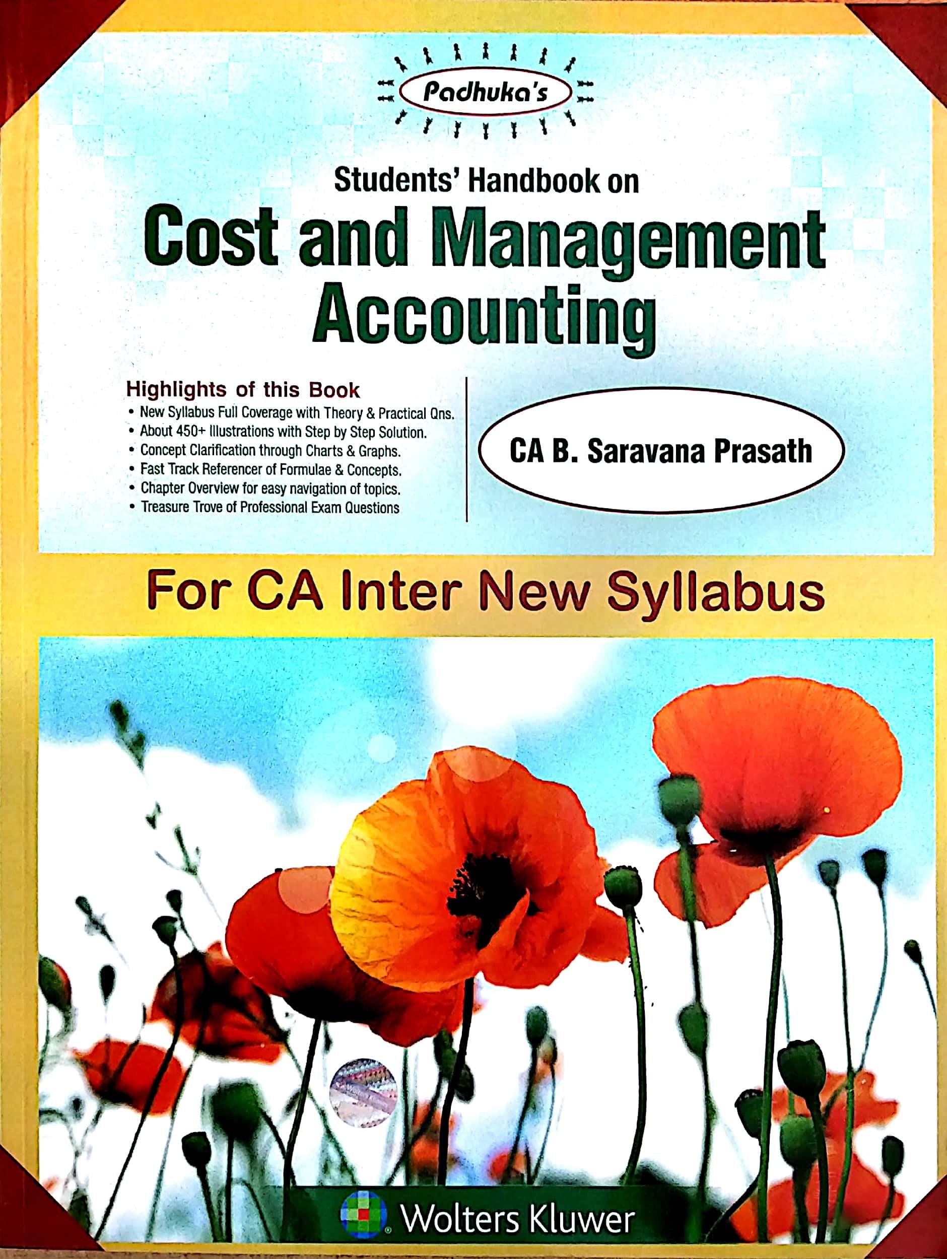 PADHUKAS STUDENTS HANDBOOK ON COST AND MANAGEMENT ACCOUNTING, 2E book cover
