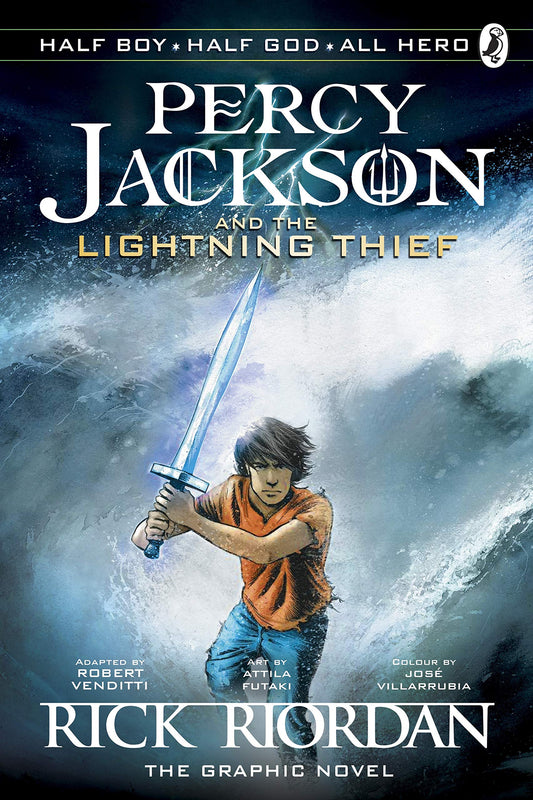 Percy Jackson and the Lightning Thief: The Graphic Novel (Percy Jackson and the Olympians) by Rick Riordan book cover