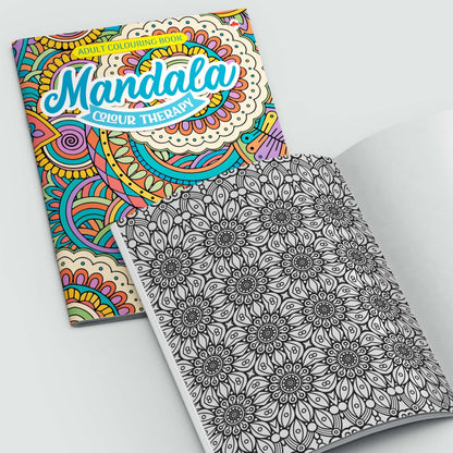 Adult Colouring Book - Mandala Colour Therapy - Colouring Activity Books for Adults - Creative Colouring Book to Reduce Stress